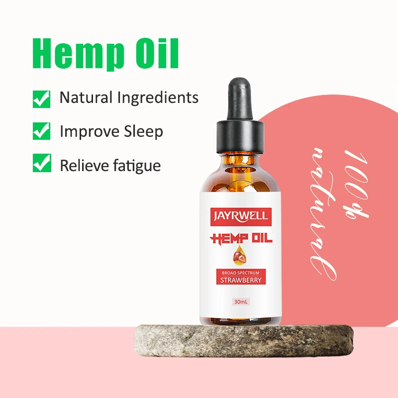 Best-selling Own factory planting base Plant extracts relieve pain aid sleep relieve anxiety organic hemp oil drops