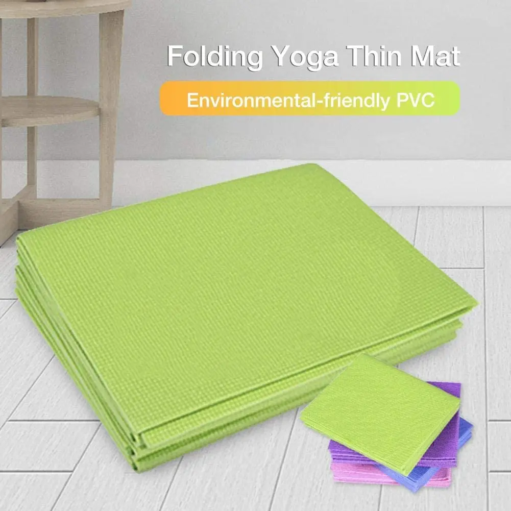 Foldable Yoga Mat for Travel, Portable Non-Slip Training Mat Camping Mat, High Tear Resistance and Moisture Resistance