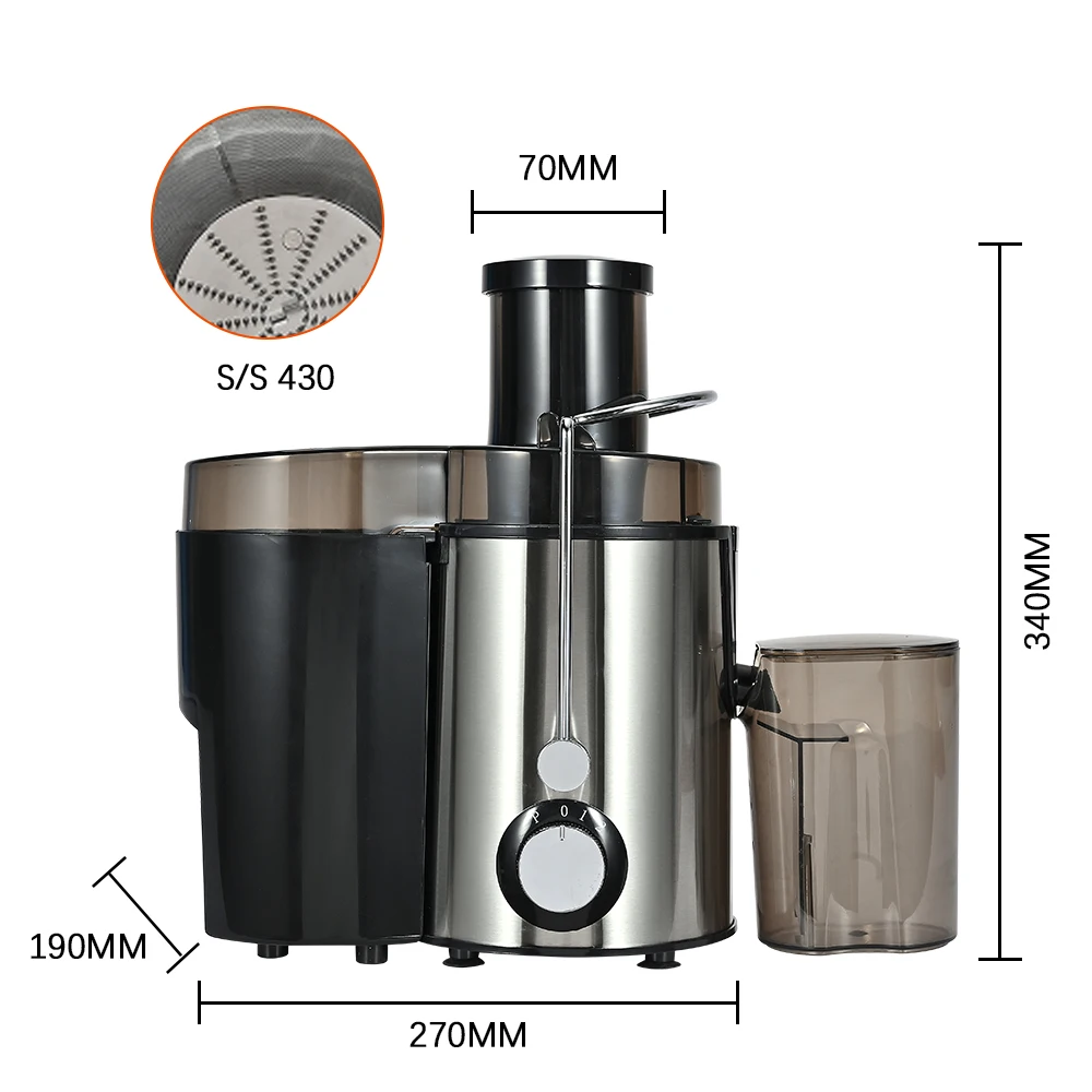 Centrifugal Juice Extractor Maker Wide Mouth Juicing Machine BPA-Free Juice for Fruits Veggies Juicer Machine