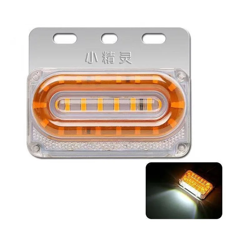 12v 24v trailer side marker lighting truck van led colorful driving light truck side light lamp