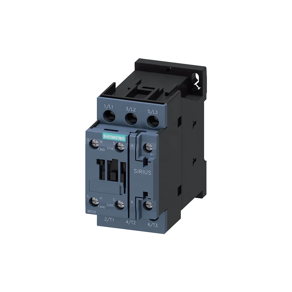 3RT2024-1AN20 power contactor, AC-3e/AC-3 12 A  5.5 kW / 400 V 3-pole 220 V AC auxiliary contacts: 1 NO + 1 NC