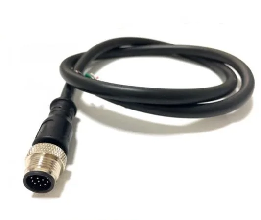 m12 circular connector right angled ip67 pcb 2 pin connector m12 m12 to rs232 cable connector