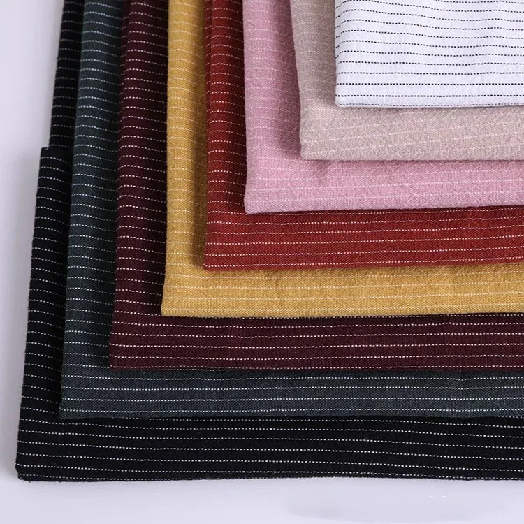 Shaoxing textiles modern comfortable yarn dyed stripe curtain organic 100 cotton fabrics for clothing