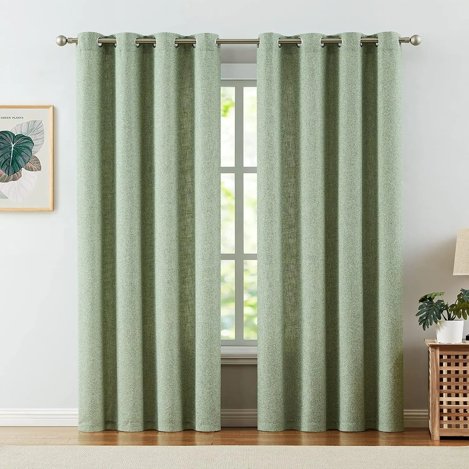 2024 Elegant Hot Sale Dyed Hemp Curtain Fabric Decoration