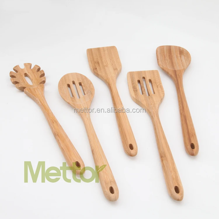 Bamboo utensil, cooking utensil set, western kitchen tools set