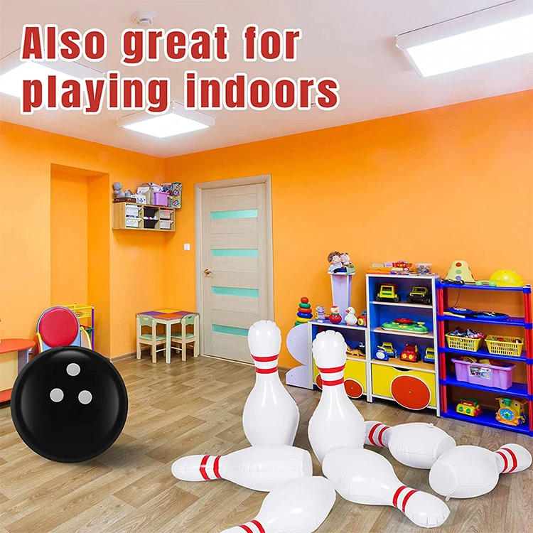 Wholesale Inflatable Bowling Game Set Indoor Outdoor Games for Kids Lawn Bowling Games Bowling Ball Toys