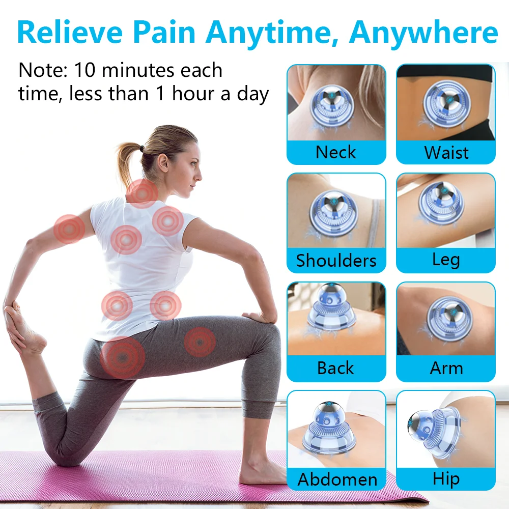 Mini Electric Cupping Massager Vacuum Suction Cup Therapy Massager Electronic Cupping Smart Cupping Therapy Set