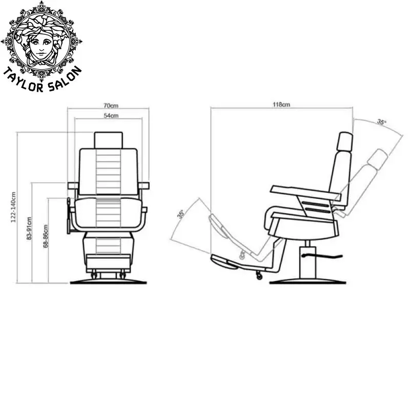 
Salon furniture professional used hairdressing chairs styling hair salon chairs second hand barber chair for sale 
