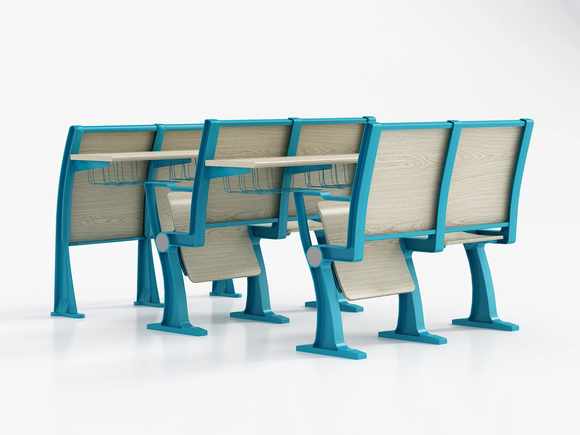 Customized Modern Design School Lecture Hall Table Desk Chair  without armrestsFurniture Theater Seating Conference