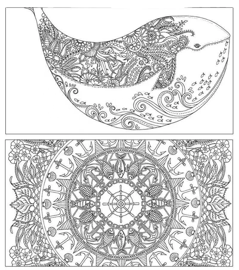 24 стр. антистресс игрушки для рисования детская книжка-раскраска живопись Secret Garden арт развивающие