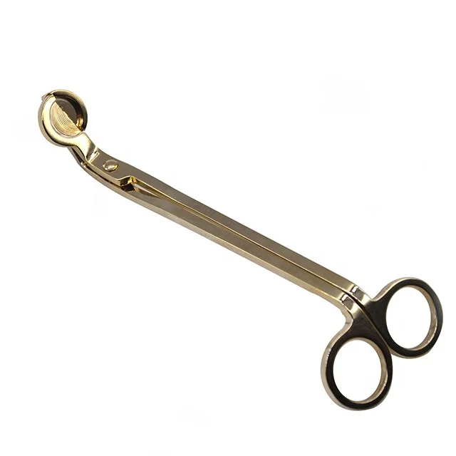 PJ02B Wholesale Hot Sale Gold Candle Wick Trimmer Candle Tools for Candle Making in Bulk
