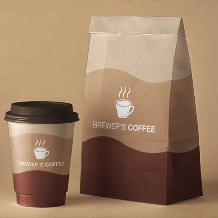 Biodegradable Disposable Coffee Paper Cup Single Double Ripple Wall Paper Coffee Shop Cafe Cups With Lids And Sleeve Straws