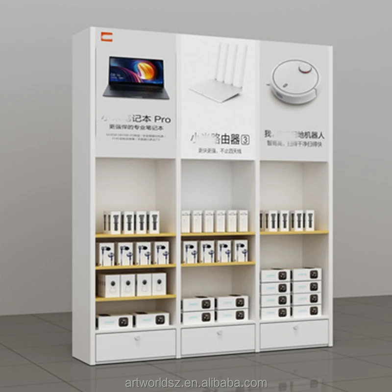 Smart Home accessories display furniture customized design display shelves for showroom