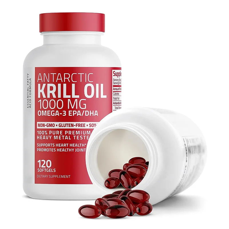 Brain Health Supplement Krill Oil Capsules Omega 3 Epa Dha Antarctic Softgel