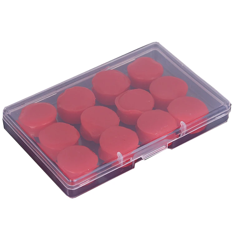 Factory Hot Sale 12pcs 25db Protective Waterproof Sleep Earbud Soft Silicone Mud Earbuds Learning Noise-cancelling  Earplugs