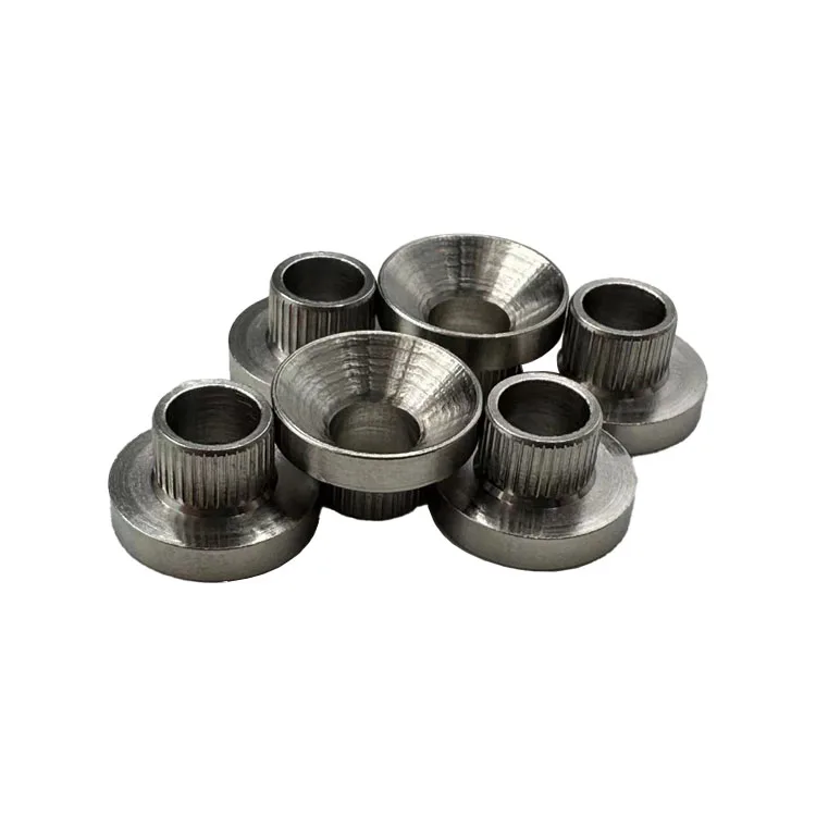 cnc turning parts High Quality M5 Stainless Steel climbing Washers CNC Model Rock Climbing Countersunk Knurled Washers