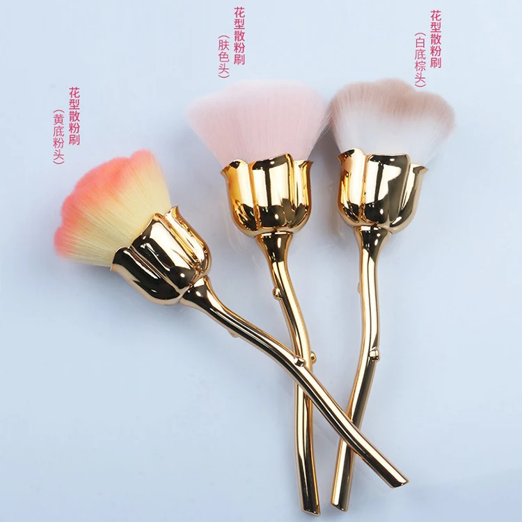 rose sharp Nail Art Remove Dust Brush UV Gel Polish Powder Cleaning Tool Beauty Makeup Brushes Manicure Accessories