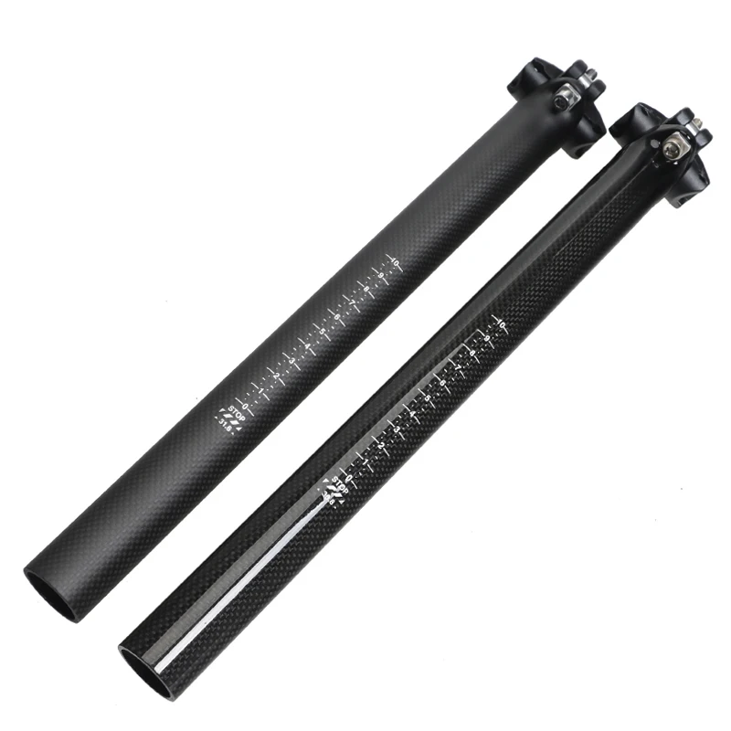 TOSEEK  Carbon Fiber Mountain Bike Road  Bike Seatpost Bicycle Seat post mtb seatpost  27.2/30.8/31.6 3K gloss bike parts