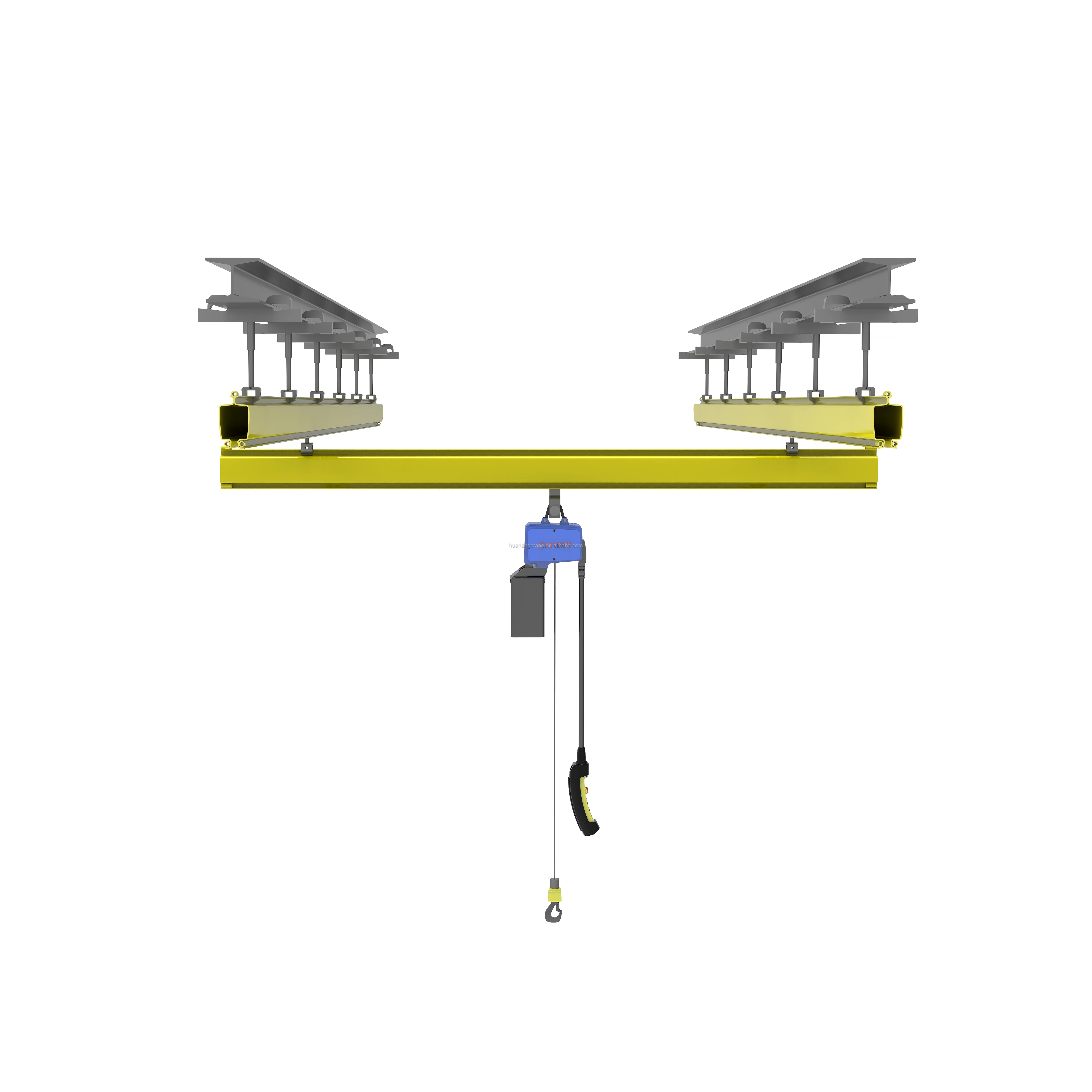 Workshop space saving  monorail crane 2000 kg 3000 kg self-standing single girder overhead crane kbk system simple overhead