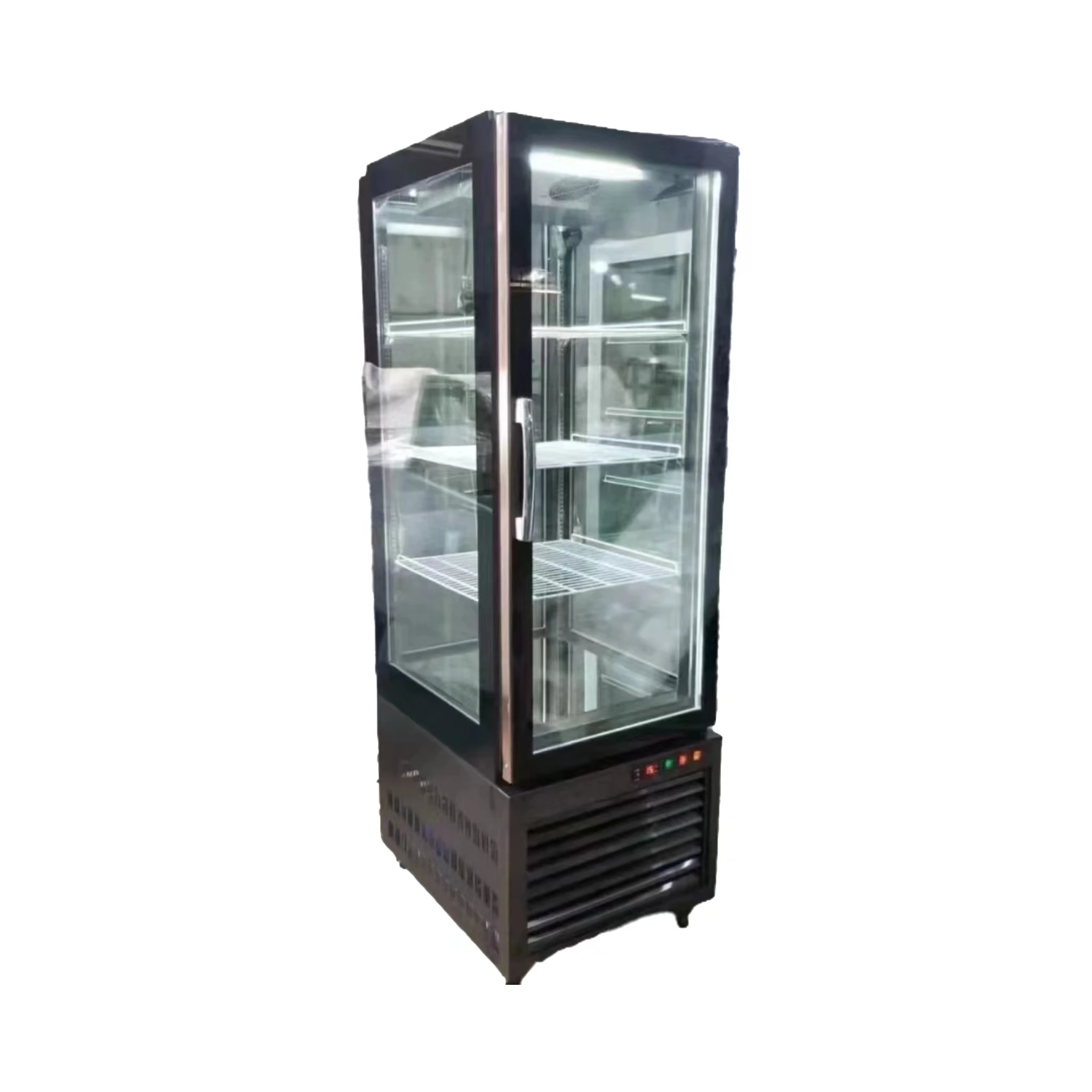 Hot Selling Freestanding Fan Cooling Refrigerated Rotating Cake Display Cases Cabinet Cooler Chiller Cake Showcase Fridge