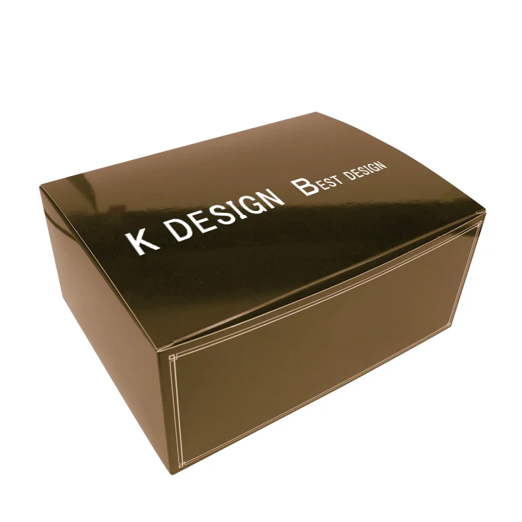 High Quality Gold Cute Kraft Paper Gift Paper Box Cardboard Package for Chocolate