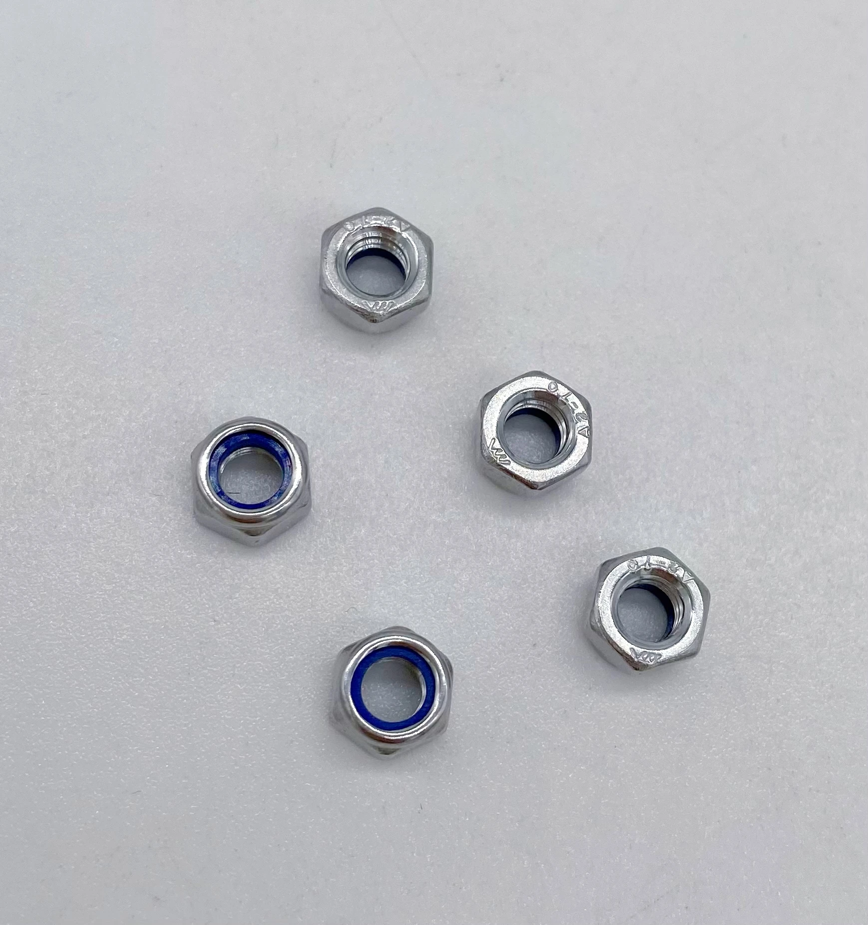 China factory Hot Sale High Quality DIN 985 Hexagon Head Zinc Plated Nylon Insert Lock Nuts