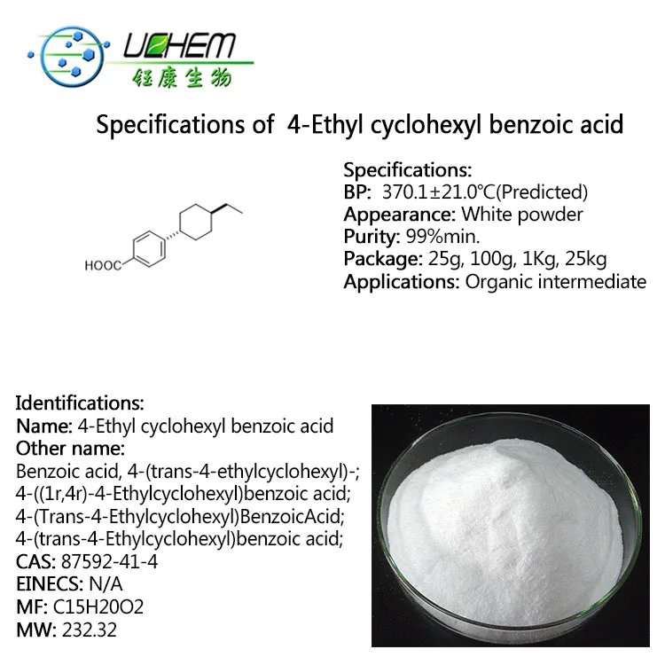 
4-Ethyl cyclohexylbenzoic acid CAS NO 87592-41-4 