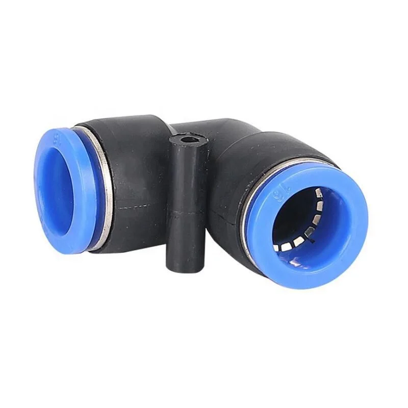 
PV-14 PV-16 Plastic Pneumatic Elbow Quick Connectors 14mm 16mm Air compressor Hose Fittings 2 Ways Pipe Coupler 