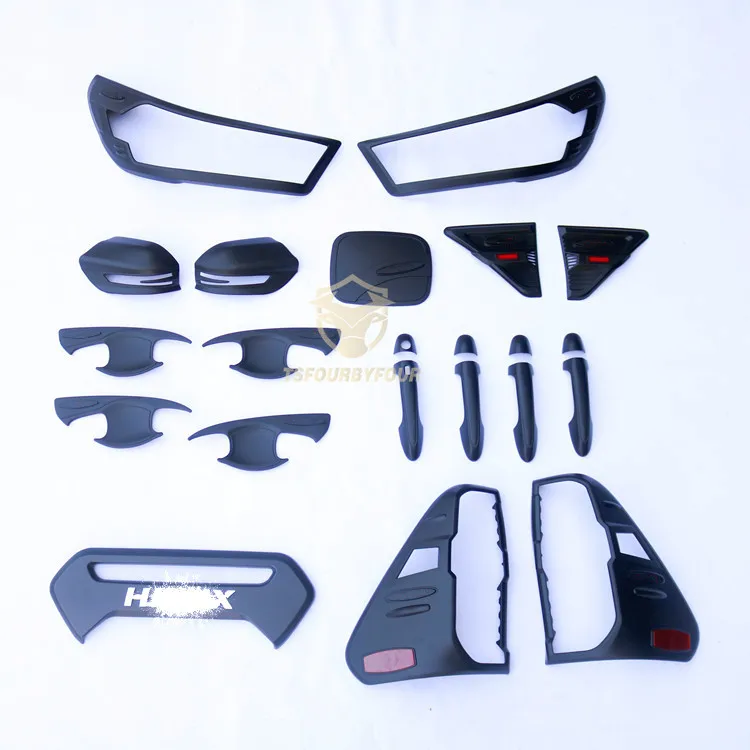 ABS Plastic Exterior Rear Tail Light Cover For Hilux Revo 2021 2022 Taillight Trim Covers Accessories