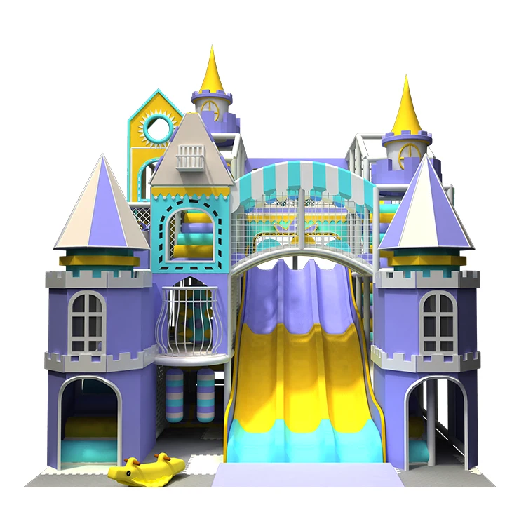 QiaoQiao kids large slides baby Customized Design mazes Indoor Playground for kids Shopping Mall Soft Play Center Naughty Castle