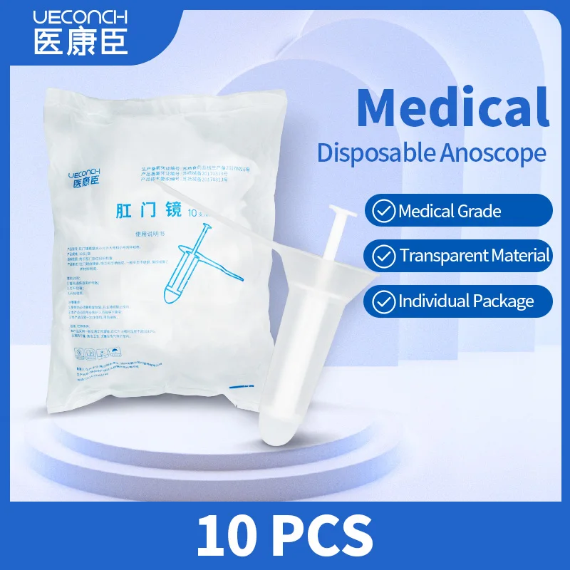 Medical Disposable Anal Endoscope Inspector Anoscope Examination Expander Individual Package 10 PCS Constipation Hemorrhoid