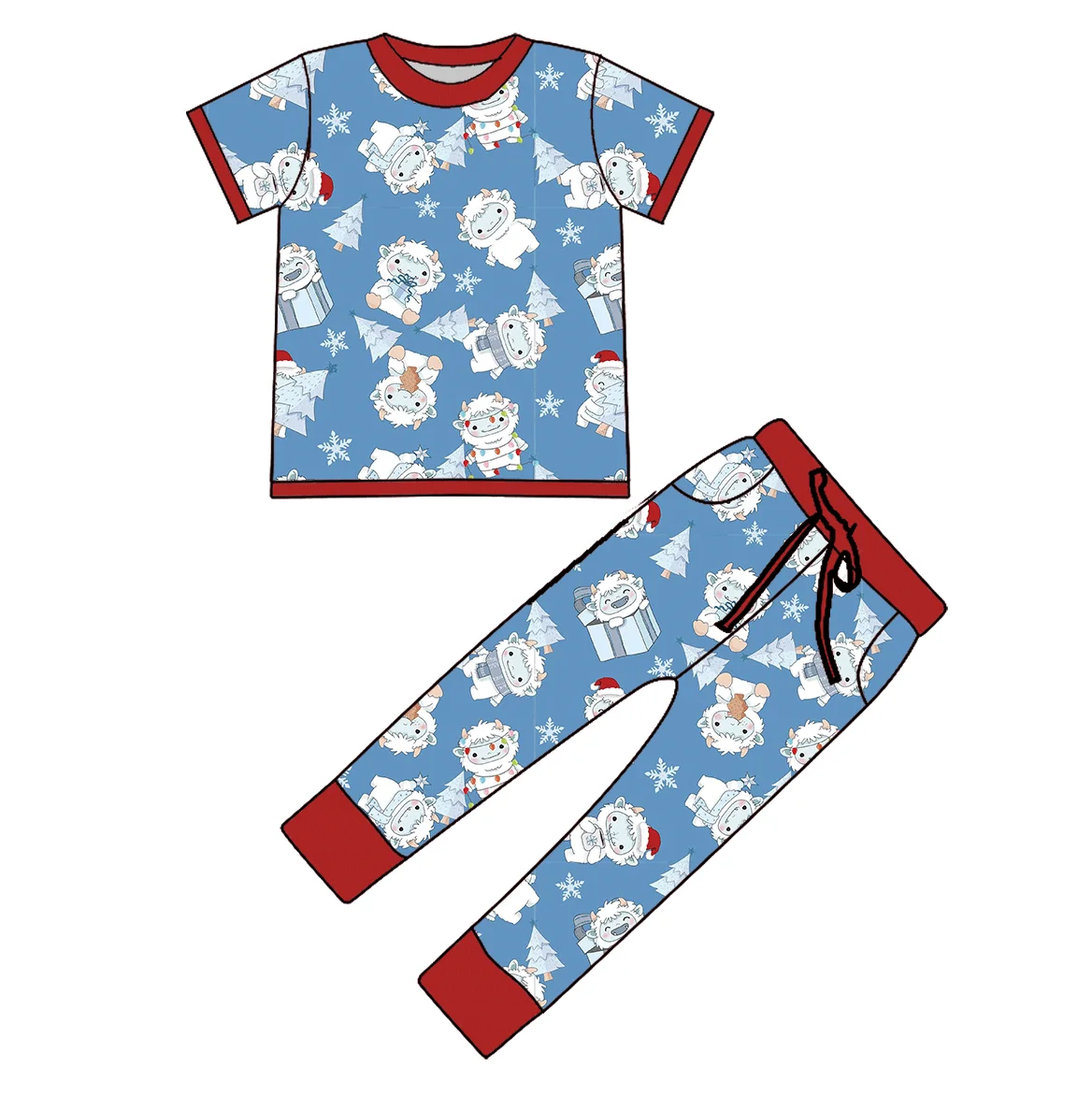 Bamboo pajamas baby  lounge wear set for kids children bamboo pajama custom baby pajamas