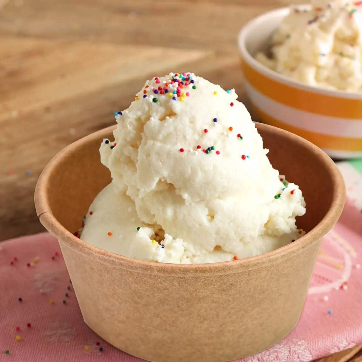 price printed yoghurt paper cup lid ice cream packaging