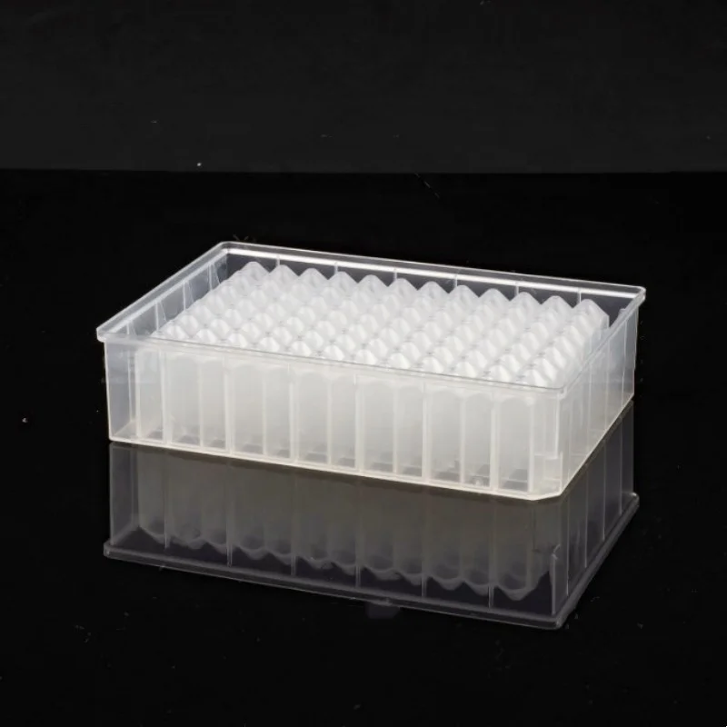 1.6ml Low absorption and low residue 96 square deep well plate with U/V shape bottom