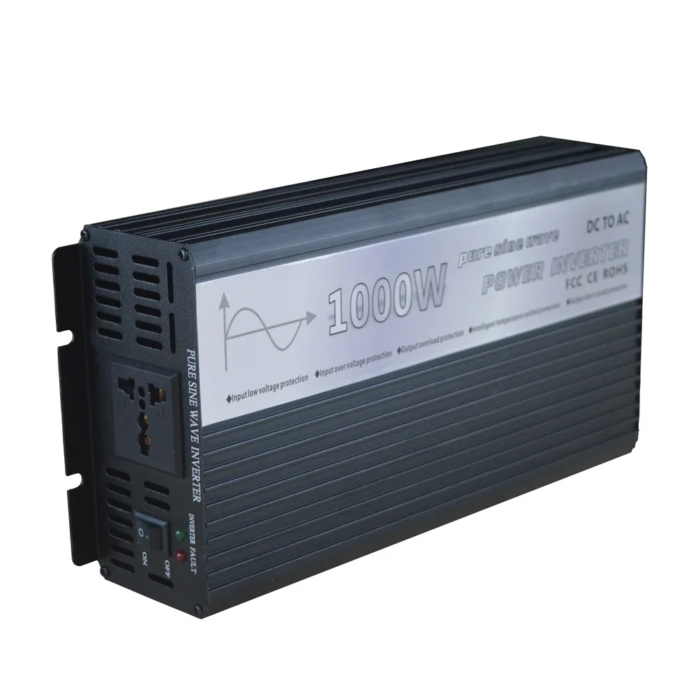 500W 1000W 2000W 2500W 3000W dc 12V 24V to ac 110v 120v 220v 230 Volt pure sine wave power inverter with solar controller