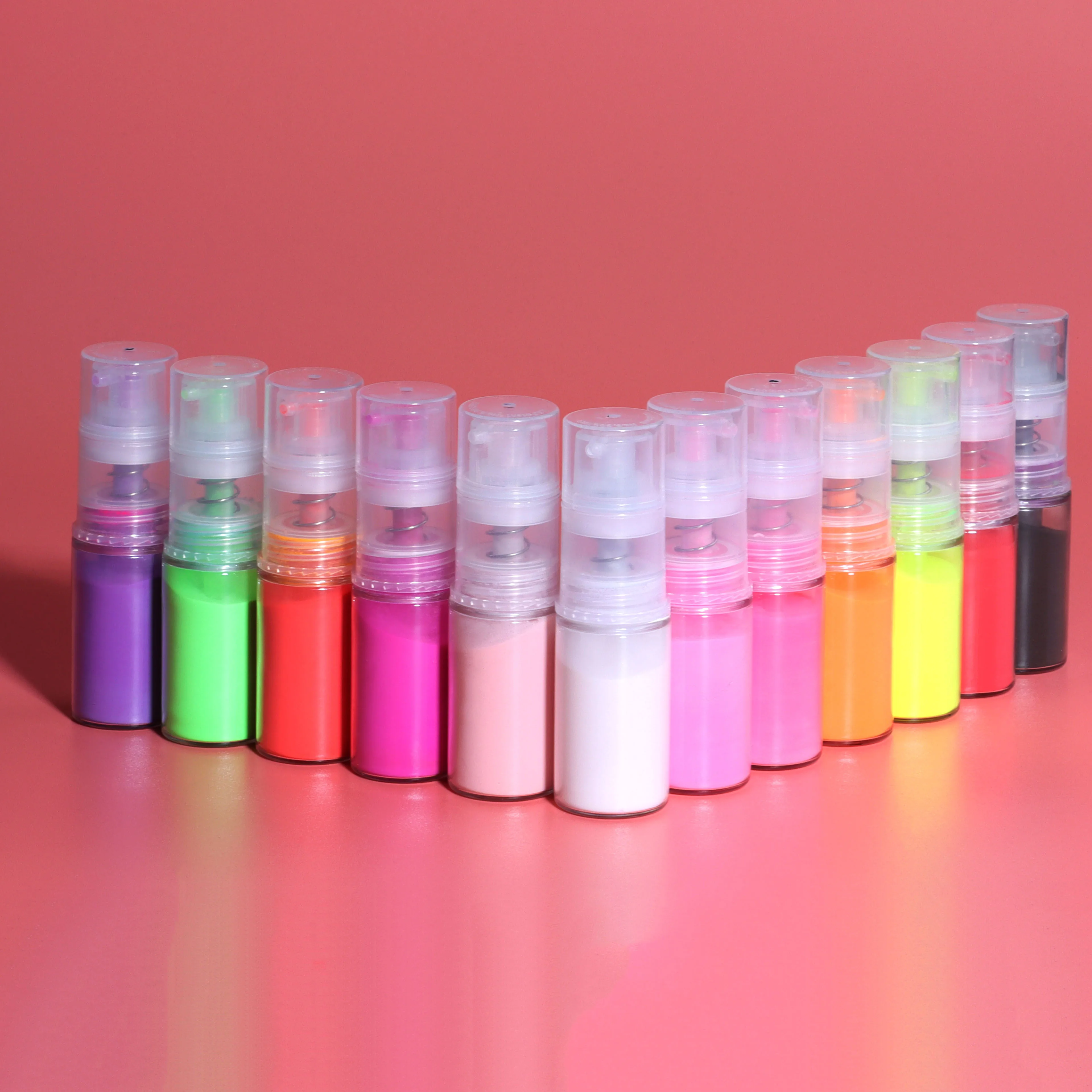 12 Colors Extra Fine Nail Pigment Dust Nail Art Manicure Ombre Powder Spray