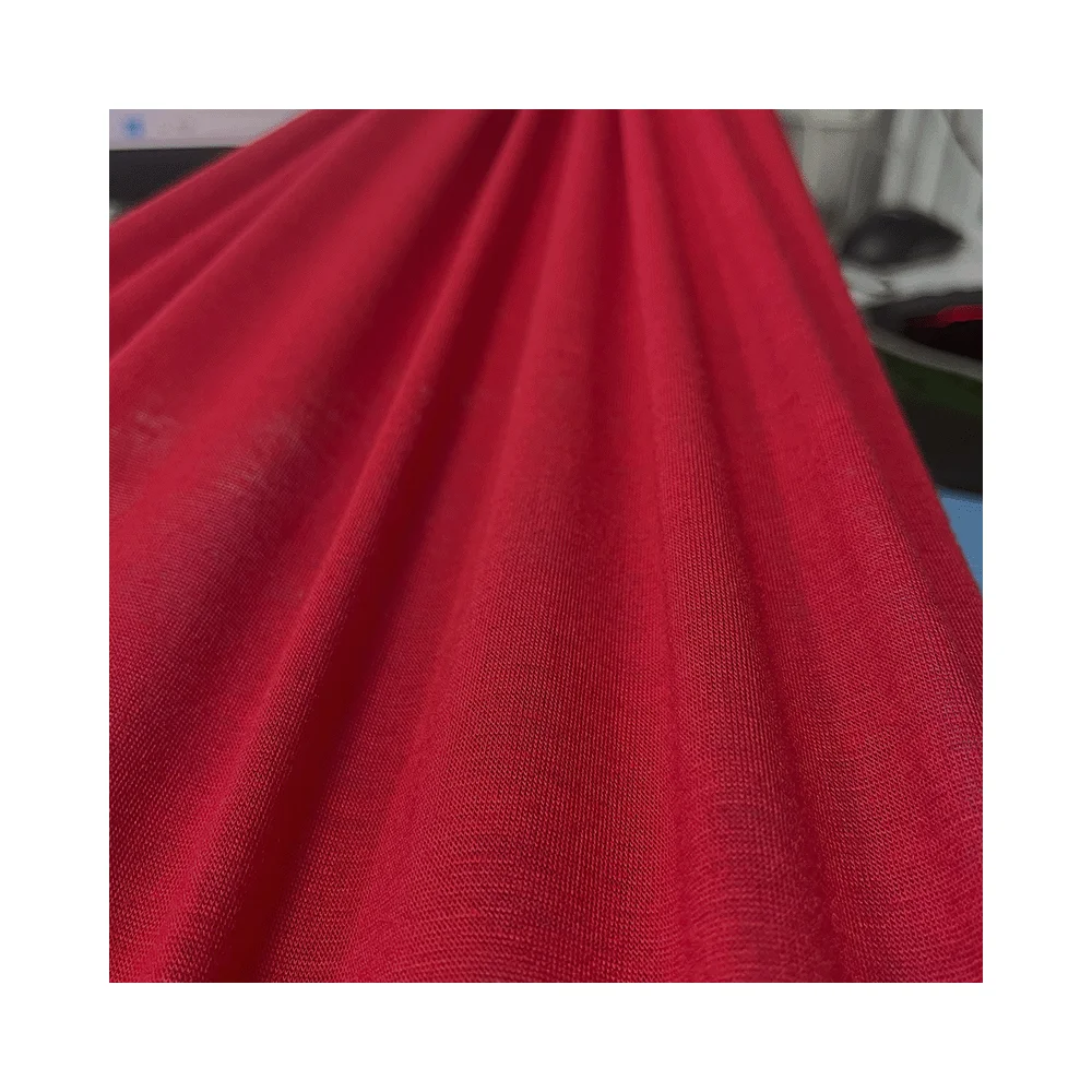 Quality 200 gsm Viscose Rayon Stretch Fabric 95% Viscose 5% Spandex Underwear Pants Single Plain Knit Jersey Fabric