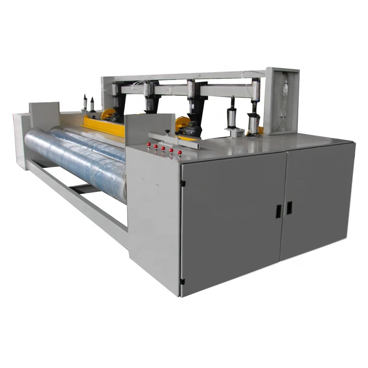 nonwoven geotextile fabric slitting winding rolling cutting machine