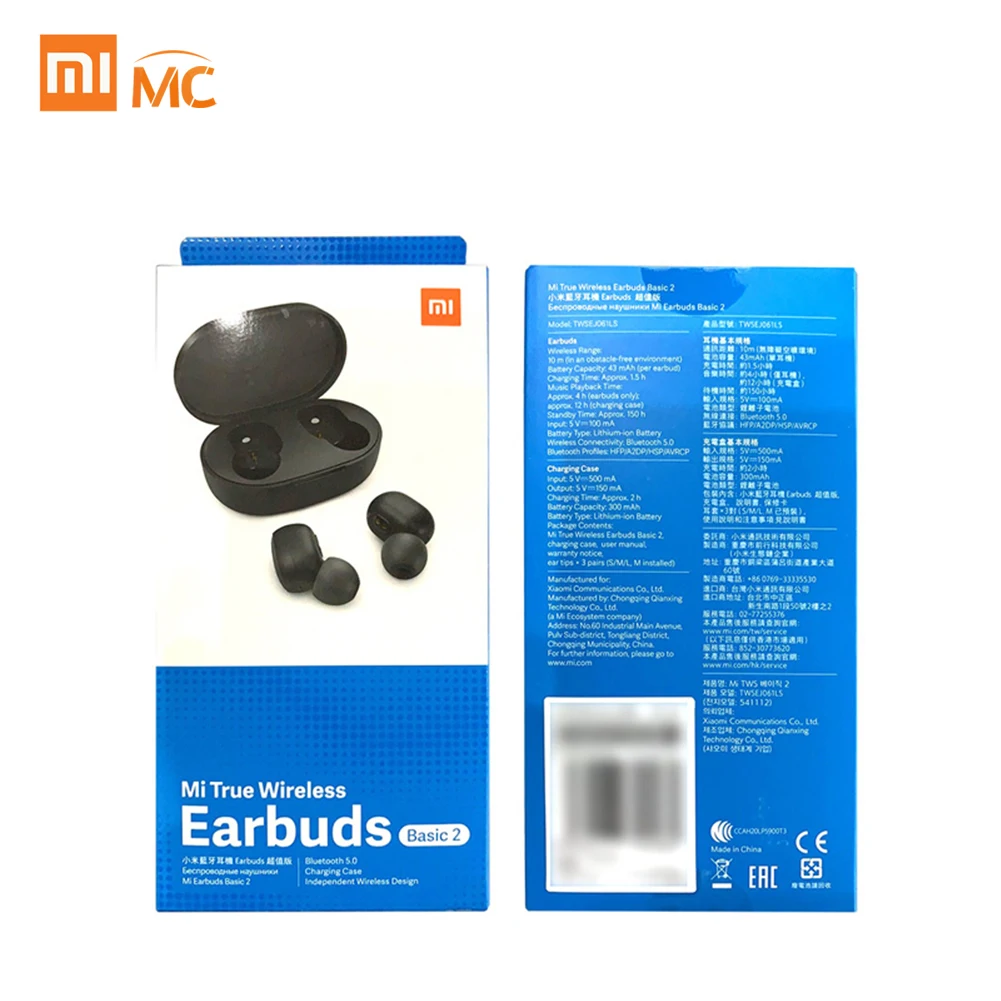 Xiaomi Mi Erue наушники, глобальная версия, 2 BT5.0, наушники, AI, голосовой помощник, Mi наушники, Bluetoth, беспроводные наушники 2