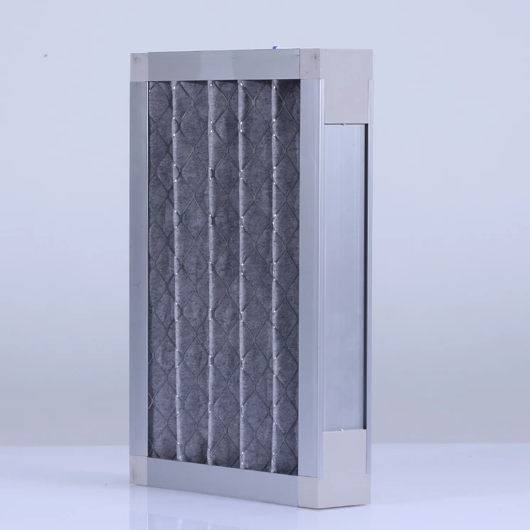 High quality Aluminum Frame Activated Carbon cloth media Molecular Air Filters