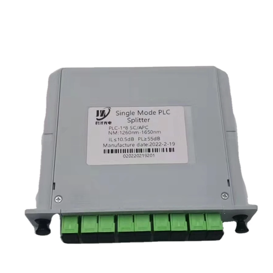 fttx solutions iptv Fiber Optic Equipment ftth Plug-in type Fiber optic1*8  PLC splitter Fiber Optic Equipment iptv