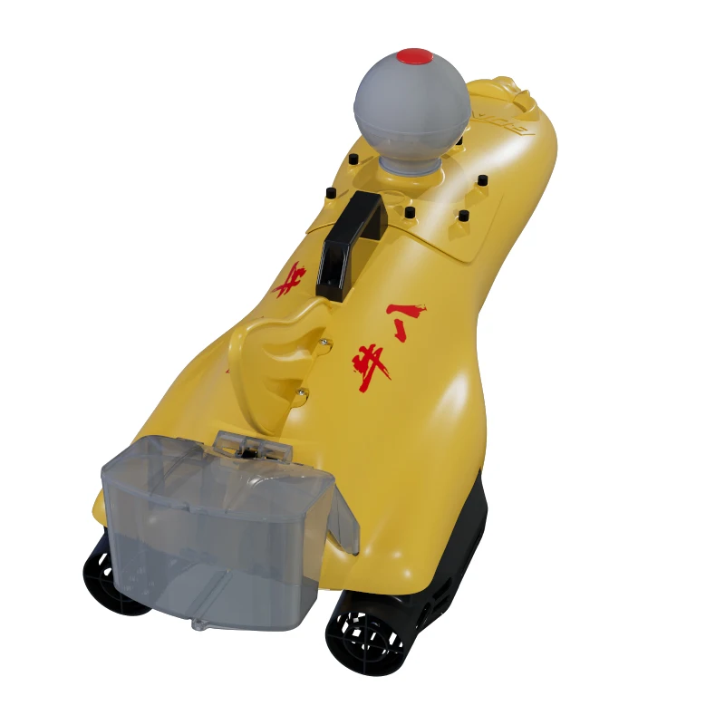 RC fishing surfer with fishfinder GPS