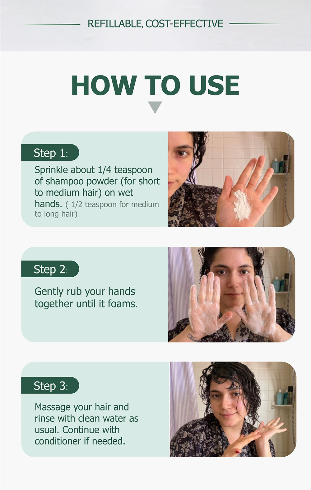 Shampoo Base Powder Natural Safe Herbal Natural Formula Eco Friendly Plastic Free Powder To Gel Foam Shampoo Powder