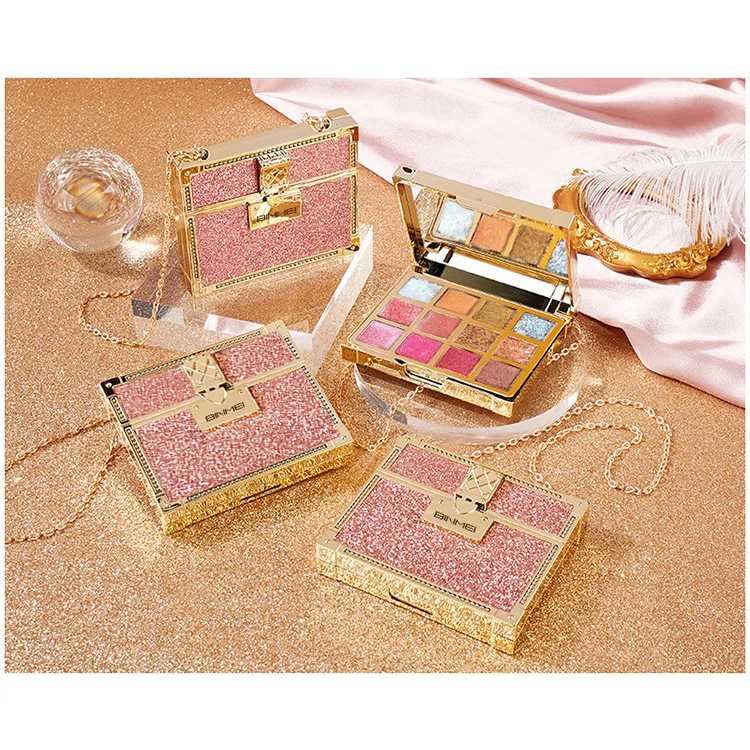 
Wholesale Makeup High Pigment Glitter Eyeshadow Palette Vegan Waterproof Eye Pearlescent eyeshadow 