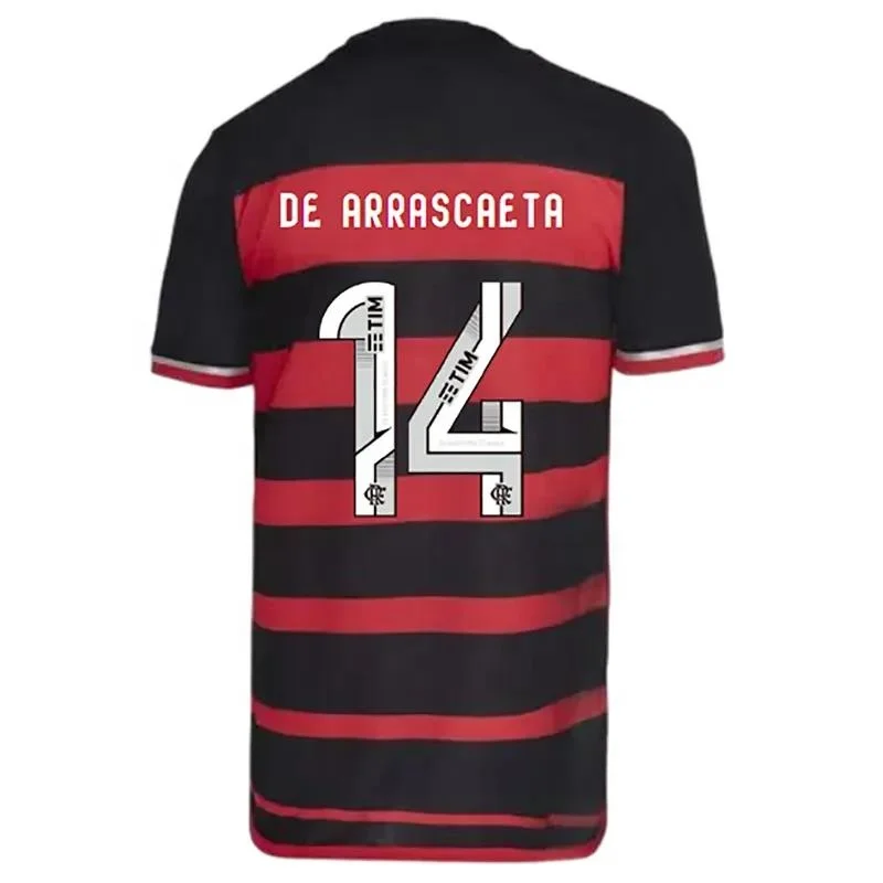 24 25 Flamengo Player Mens Soccer Jerseys Long Sleeve GABI PEDRO  L. ARAUJO FABRICIO BRUNO ALLAN DE Training Wear