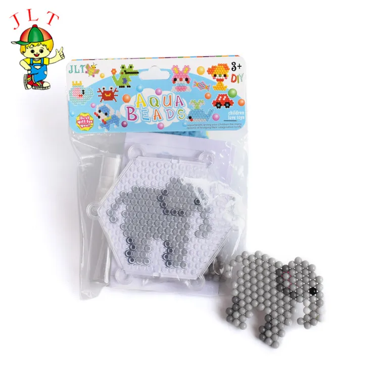 New Novelty Toys Sticky Kids Diy Water Beads 5mm Auqa Water Fuse Beads for Kids