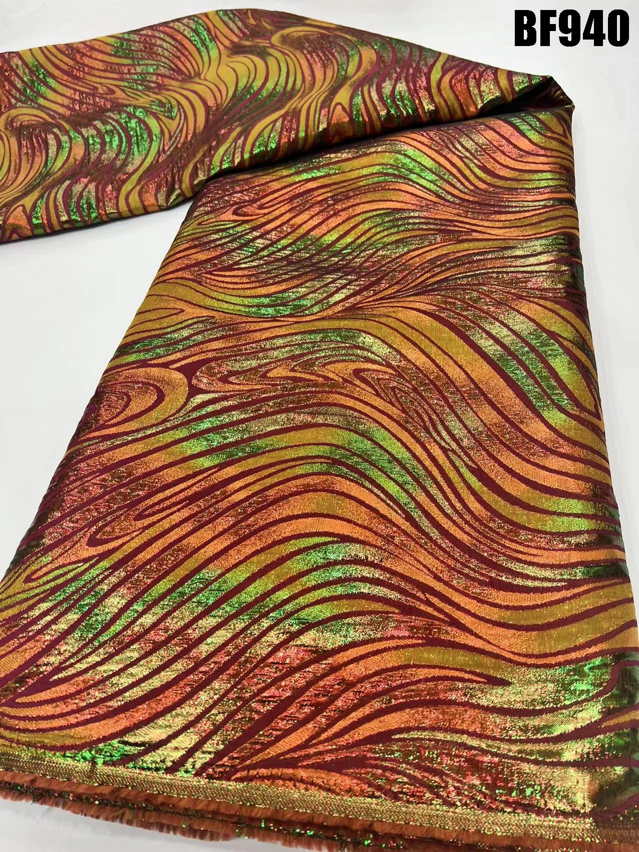 Supoo 2023 New arrival Luxury latest gradient jacquard brocade fabric for dresses beautiful brocade for wedding for party