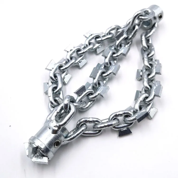 LEADFEN with drill-head drain clog remover DN125mm pipe cleaning cutter 10mm flexible shaft cable drain cleaning knocker