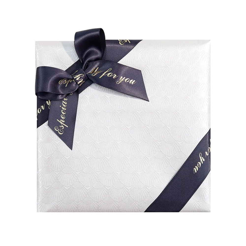 Holiday Custom Elastic Gift Box packaging Bow Ribbon