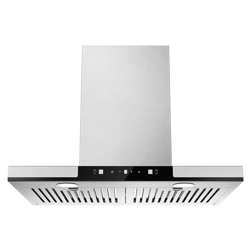 2022 Hot Sale T Shape Home Electric Chimney Range Hood H404 430 Stainless Steel Free Spare Parts Wall Mounted Series LOW Noise R